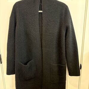 Eileen Fisher Charcoal Open Front Cardigan
